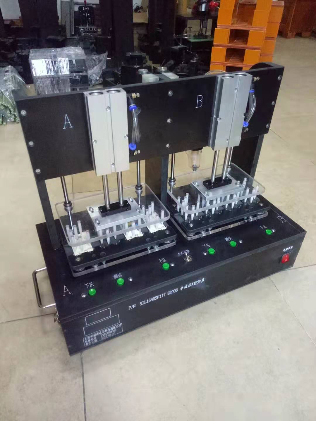 气动半成品ATE测试治具3